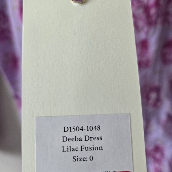 LOVESHACKFANCY Debra Mini Dress Lilac Fusion Size 0 NWT - Picture 4 of 6